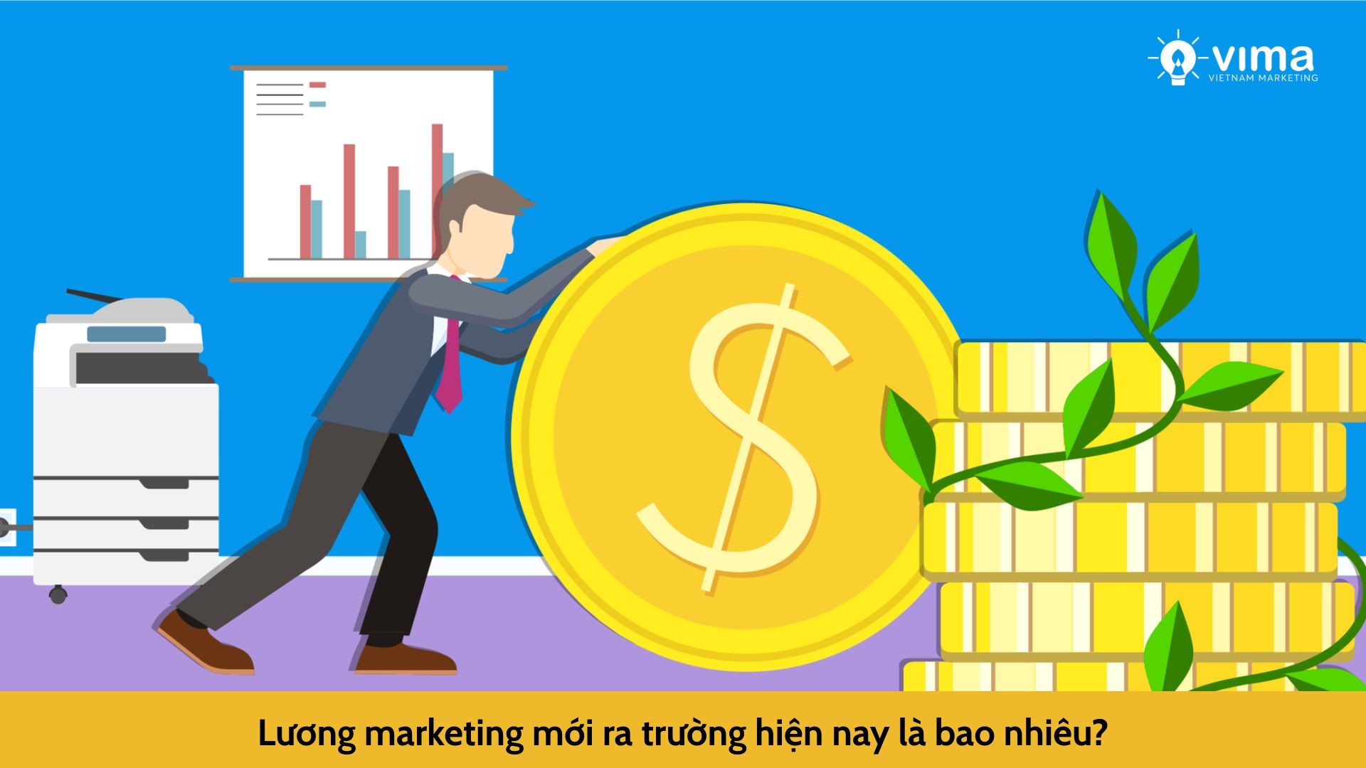 Lương marketing mới ra trường hiện nay là bao nhiêu?